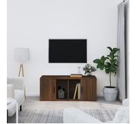 816807 vidaXL Meuble TV Chêne marron 100x35x40 cm Bois d'ingénierie