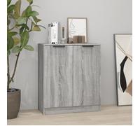 vidaXL Buffet Armoire de rangement salon 60x30x70 cm Bois d'ingénierie Noir