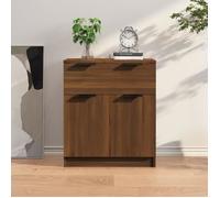 816993 vidaXL Buffet Chêne marron 60x30x70 cm Bois d'ingénierie