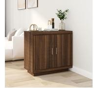 817236 vidaXL Buffet Chêne marron 80x40x75 cm Bois d'ingénierie