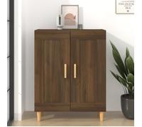 vidaXL Buffet chêne marron - Bois d'ingénierie - 69,5 x 34 x 90 cm