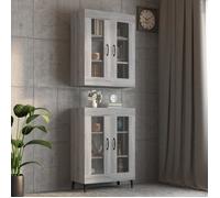 Armoire murale suspendue Sonoma gris 69,5x34x90 cm