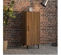 vidaXL Buffet Armoire de Rangement Meuble de Rangement Armoire Latérale Salon Salle de Séjour Chêne Marron 34,5x34x90 cm Bois d'Ingénierie Marron