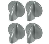8182050 Lot de 4 boutons de commande de rechange en plastique gris pour sèche-linge Hotpoint Indesit Proline Creda
