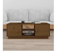 818268 vidaXL Table basse Marron miel 100x50x35 cm Bois massif de pin