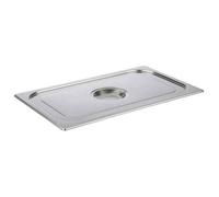 [81895] APS Couvercle bac gastro inox GN 2/4 - 53 x 16,2 cm