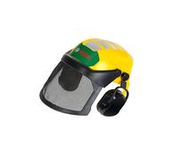 8199 Bosch Casque de Bûcheron Casque de Jeu Ajustable avec Visière et Protège-Oreilles Produit Sous Licence Officielle Jouet