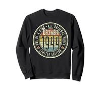 81e Anniversaire Vintage décembre 1944 Retro Limited Edition Sweatshirt