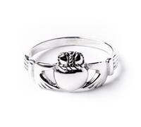 81stgeneration Bague Claddagh en Argent Sterling | Bague Traditionnelle Irlandaise en Argent 925 avec Cœur | Cadeaux de Bijoux Celtiques pour Femmes et Hommes