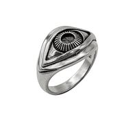 81stgeneration Bague Œil Magique en Argent Sterling pour Femme | Bague en Argent 925 en Forme D'œil pour Homme | Amulette Protectrice de L'œil Qui Voit Tout | Bijoux Spirituels du Troisième Œil