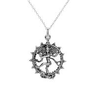 81stgeneration Collier Shiva Dansant en Argent 925 pour Femme | Grand Pendentif Dieu Hindou en Argent Sterling | Amulette Spirituelle pour la Protection | Collier Médaillon Nataraja Complexe