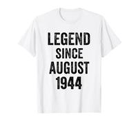 82 Décorations d'anniversaire pour Homme 82 Ans août 1944 82e Anniversaire T-Shirt