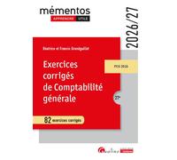 82 Exercices corrigés de comptabilité générale Pcg 2026 - Francis Grandguillot - Gualino Eds - broché - Scolaire / Universitaire
