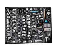 82 pcs Pieds presseurs Machine à Coudre Domestique - Accessoires Multifonctions en Acier Inoxydable - durables, Pratiques et adaptés pour Usage Familial