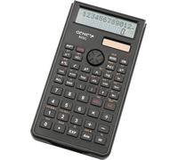82 SC Calculatrice scientifique affichage 10 chiffres 2 lignes avec couvercle de protection Noir