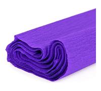 [820122-5] folia Lot de 5 Papiers crépon, (l)500 mm x (L)2,5 m, violet foncé
