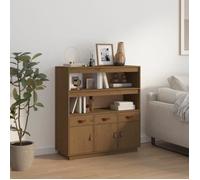 Buffet haut Marron miel 100x40x108,5 cm Bois massif de pin820165