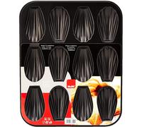 [820502] IBILI Plaque pour 12 Madeleines Acier 26 x 21 cm MOKA