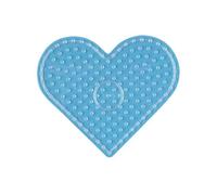 Hama Plaque pour perles à repasser 8206 Coeur Maxi Transparent