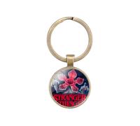 (8209) Porte-clés de collection Stranger Things Gemme du temps lumineuse de style dessin animé