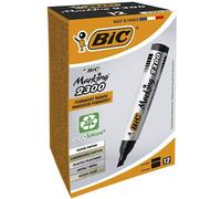 [8209263-12] BIC Lot de 12 Marqueurs Permanent MARKING 2300 pointe Biseau Lar...