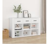 Vidaxl Buffet Blanc 100x30x59,5 Cm Bois D'ingénierie Multicolore