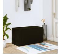 821013 vidaXL Armoire à chaussures murale Noir 70x35x38 cm Bois d'ingénierie