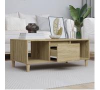 821063 vidaXL Table basse Chêne sonoma 90x50x36,5 cm Bois d'ingénierie