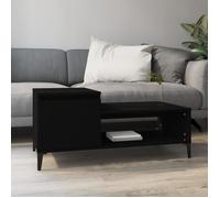 Vidaxl Table Basse Noir 100x50x45 Cm Bois D'ingénierie Marron