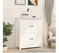 821508 vidaXL Buffet Blanc 83x41,5x100 cm Bois massif de pin
