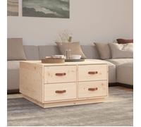 821517 vidaXL Table basse 80x80x45 cm Bois massif de pin