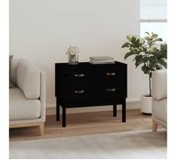 821743 vidaXL Armoire console Noir 90x40x78 cm Bois de pin solide