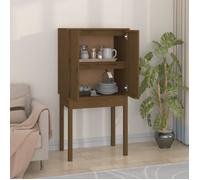 Buffet haut Marron miel 60x40x120 cm Bois massif de pin821747