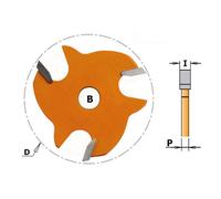 CMT Orange Tools Fraise à disque 822.315.11 – HM pour rainures latérales f=8 z=3 d=47.6x1.5