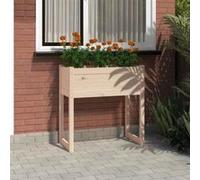 822132 vidaXL Jardinière 78x40x81 cm Bois massif de pin Or G