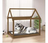 Lit pour Chien Bois de Pin Solide Chiot Maison Multicolore Multi-taille vidaXL
