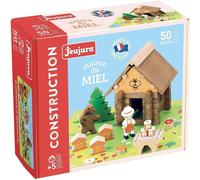 [8223] JEUJURA Jeu de Construction en Bois Naturel la maison du miel 50 pcs
