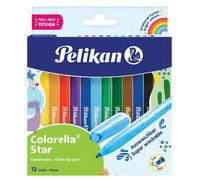 Pelikan Colorella Star C 302 822305 Fibre-Tip Pens 12 Colours