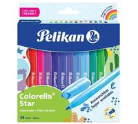 Pelikan Colorella Star C 302 Fibre Tip Pens 24 Pieces in Folding Box 1 count (Pa