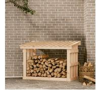 822432 vidaXL Support pour bois de chauffage 108x64,5x77 cm Bois de pin