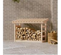 vidaXL Support pour bois de chauffage 108x64,5x78 cm Bois de pin