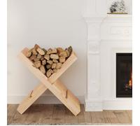 822447 vidaXL Porte-bûches 47x39,5x48 cm Bois massif de pin