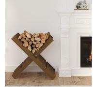822450 vidaXL Porte-bûches Marron miel 47x39,5x48 cm Bois massif de pin