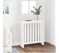 vidaXL Cache-radiateur 822567 Bois massif de pin Blanc 79,5x19x84 cm