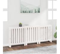 vidaXL Cache-radiateur Bois massif de pin 210x21x85 cm Blanc