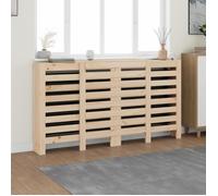 vidaXL Cache-radiateur 822611 Bois massif de pin 210x21x85 cm Beige G