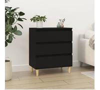 823041 vidaXL Buffet Noir 60x35x70 cm Bois d'ingénierie