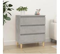 823044 vidaXL Buffet Gris béton 60x35x70 cm Bois d'ingénierie