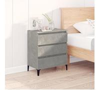 823052 vidaXL Buffet Gris béton 60x35x70 cm Bois d'ingénierie
