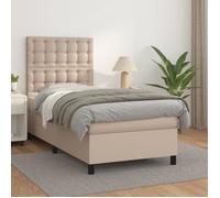 823488 vidaXL Cadre de lit Noir 75x190 cm Bois pin massif Petit simple